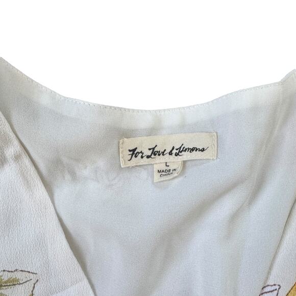 For Love & Lemons Limonada Jumpsuit Lemon Print - Picture 5 of 15